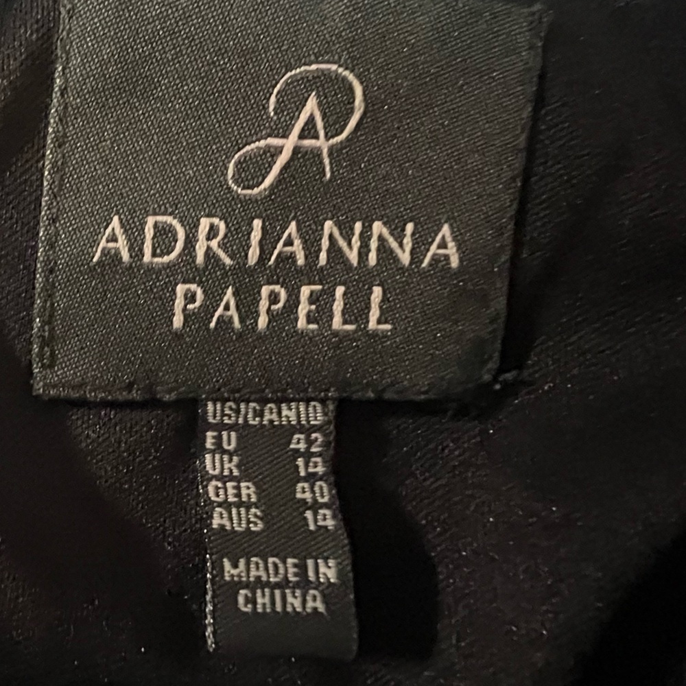 Adrianna Papell black dress, NWT - Picture 2 of 15